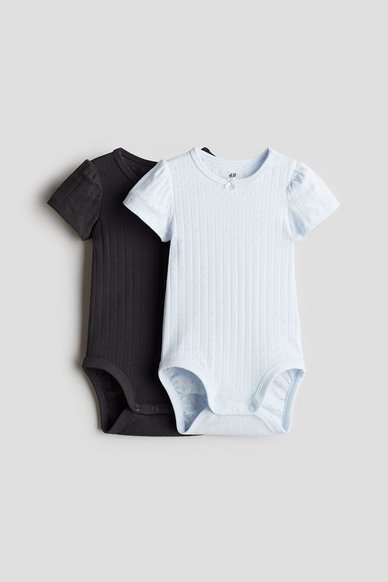 2-pack pointelle bodysuits