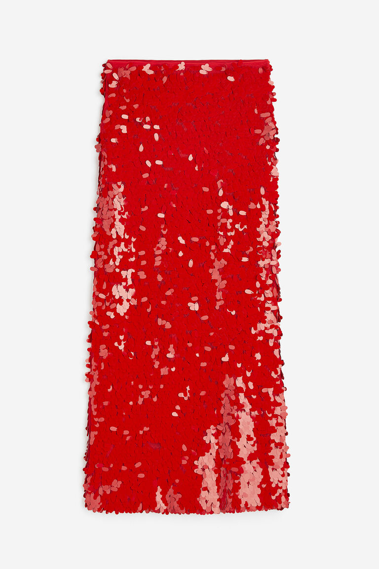 Stripy Sequins Skirt main image 1