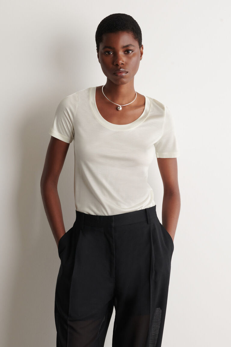 SLIM SILK T-SHIRT