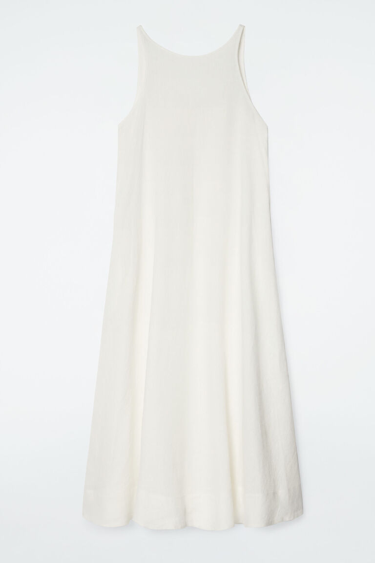 A-LINE LINEN MAXI DRESS
