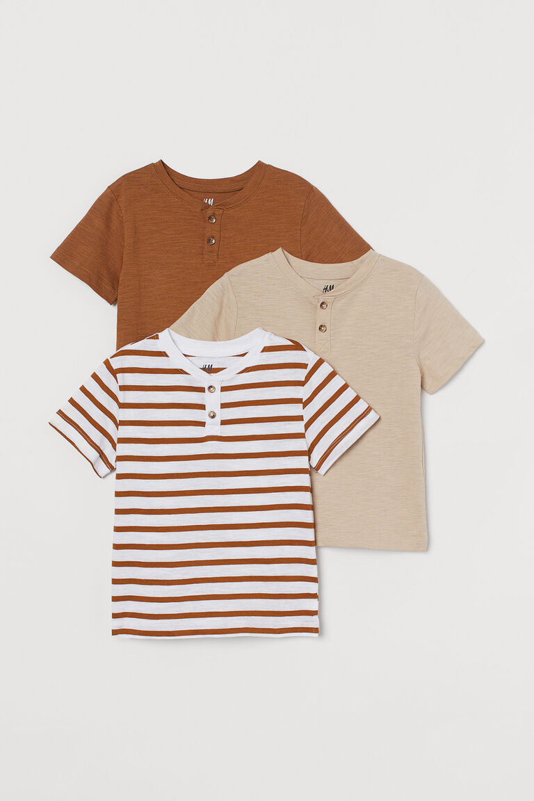 3pack Henley tops