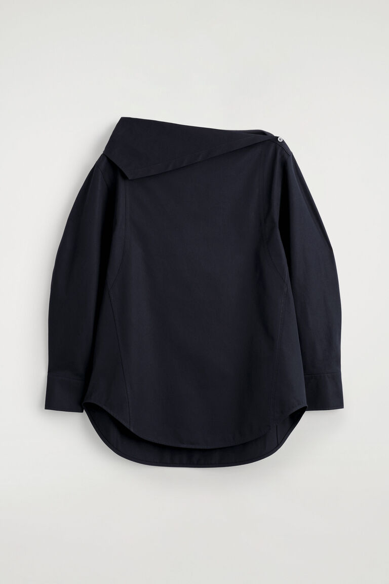 ASYMMETRIC COTTON BLOUSE