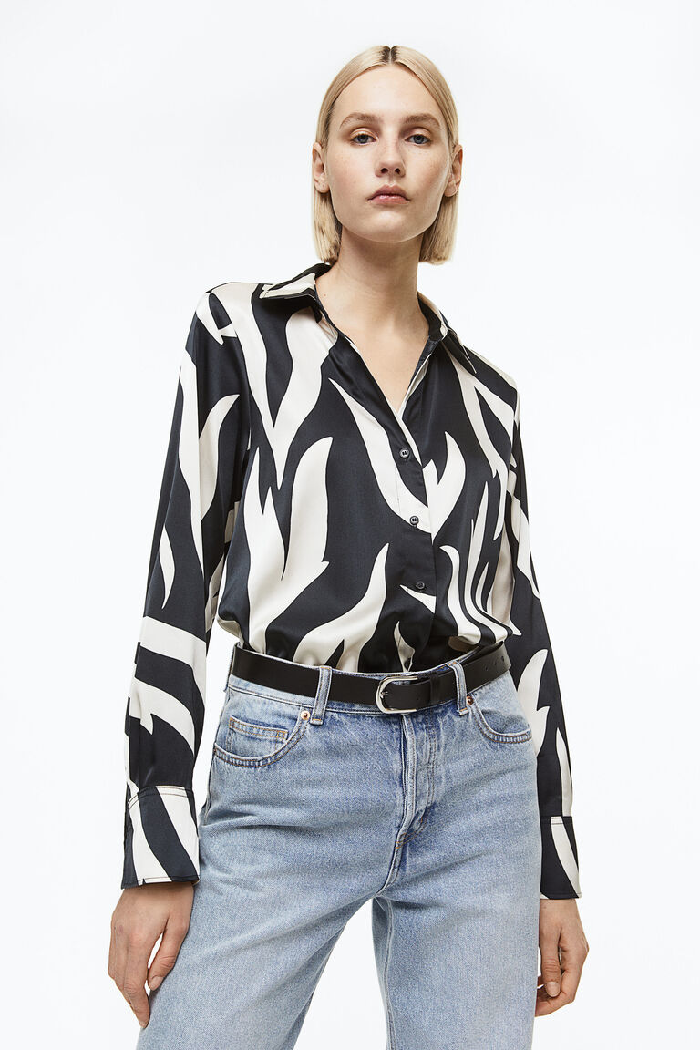 Fashion V Neck Long Sleeve Halloween Loose Regular Blouse