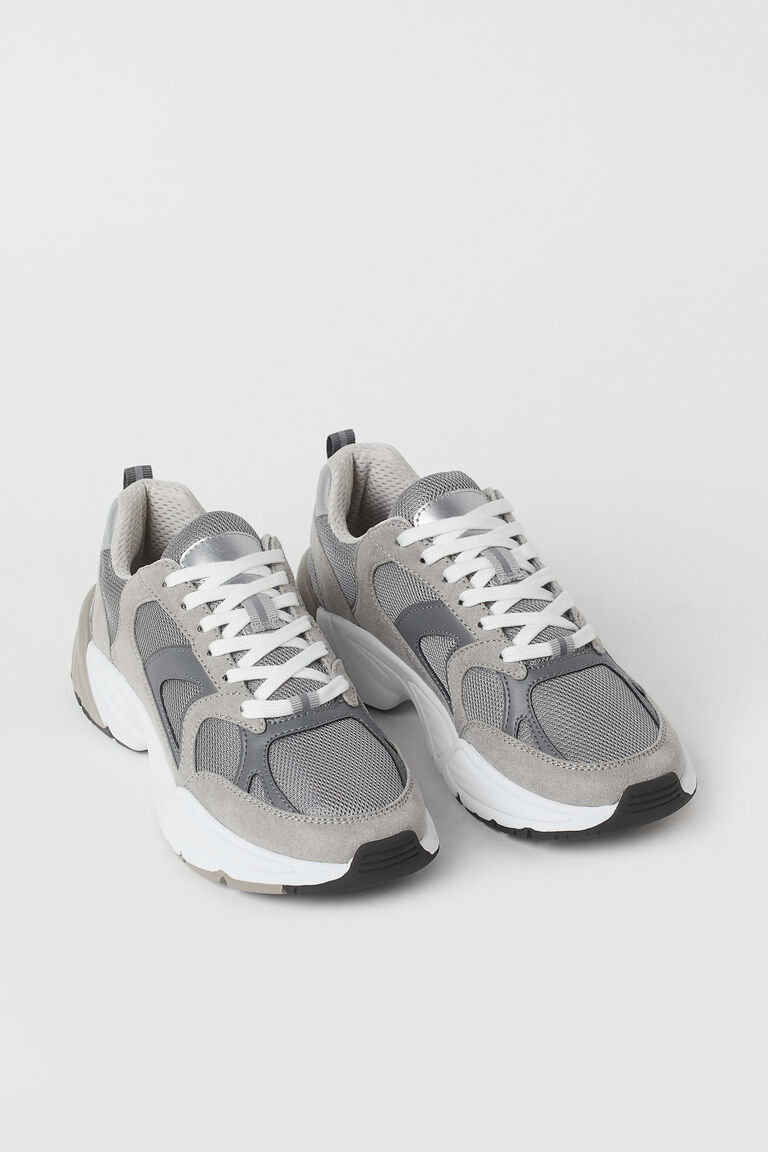 chunky trainers grey