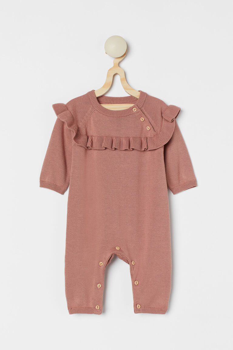 Knitted romper suit