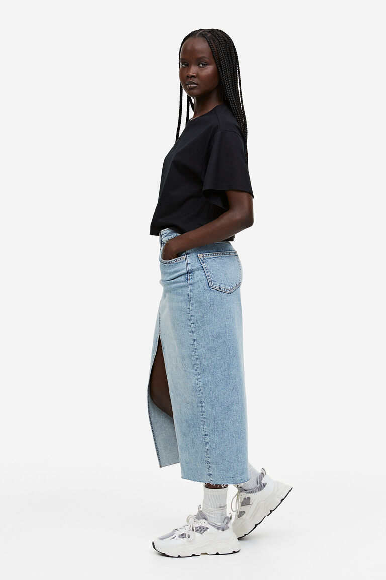 Boxy-style embroidered T-shirt
