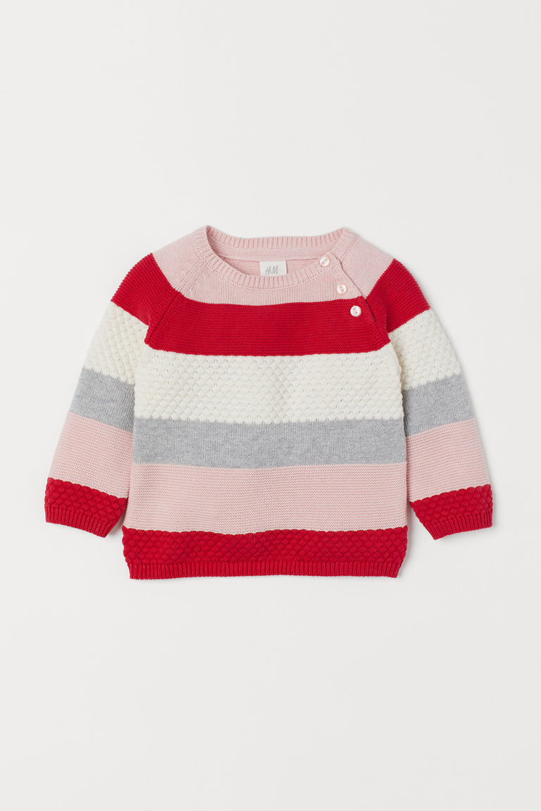 Knitted cotton jumper