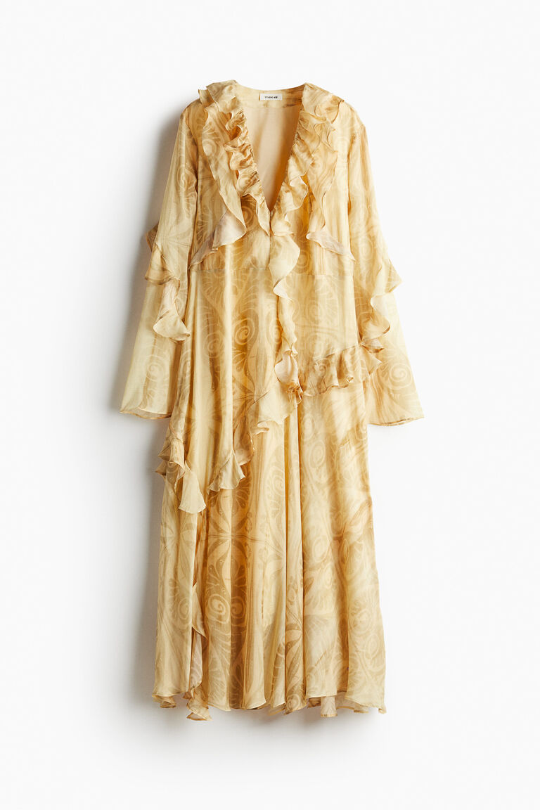 Patterned Ruffle Ruffled patterned dress