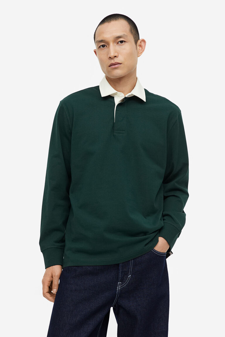 Regular Fit Cotton rugby shirt