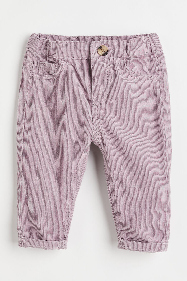 SOFT COTTON TWILL TROUSERS