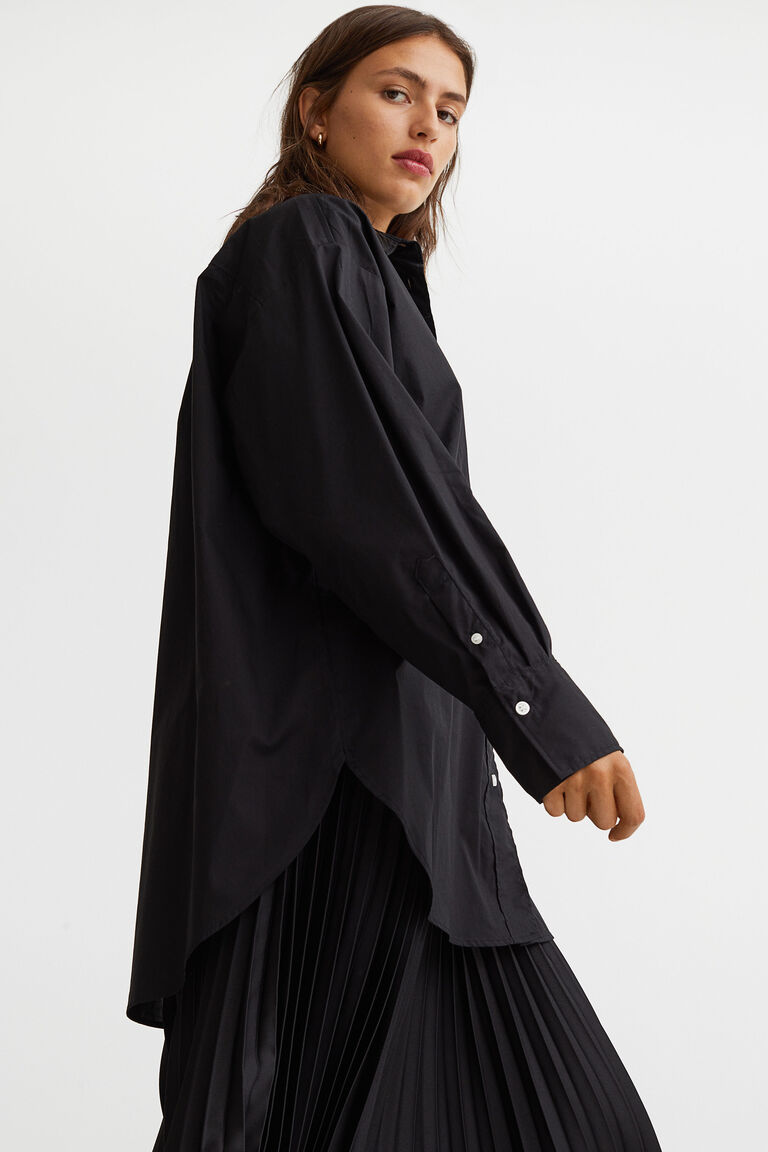 Oversized cotton shirt
