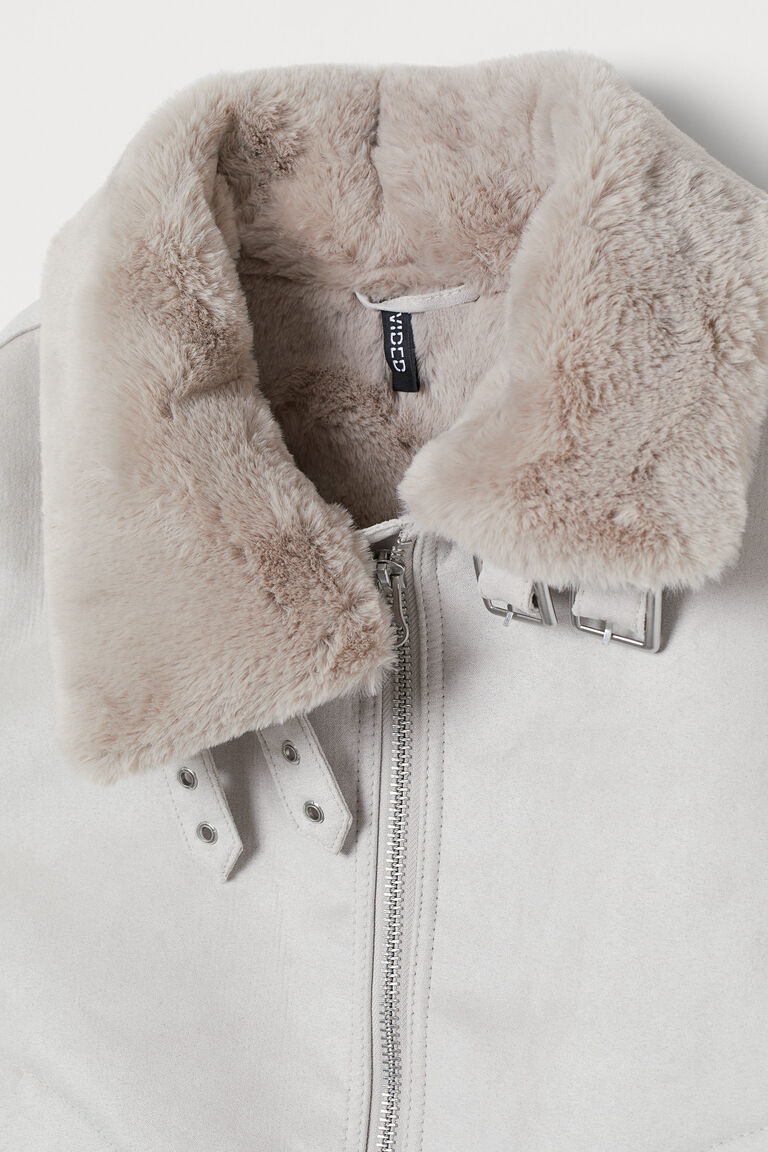 Faux furlined jacket