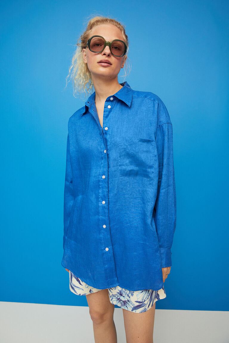 Oversized linen shirt