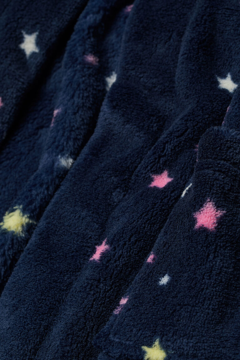 Fleece dressing gown