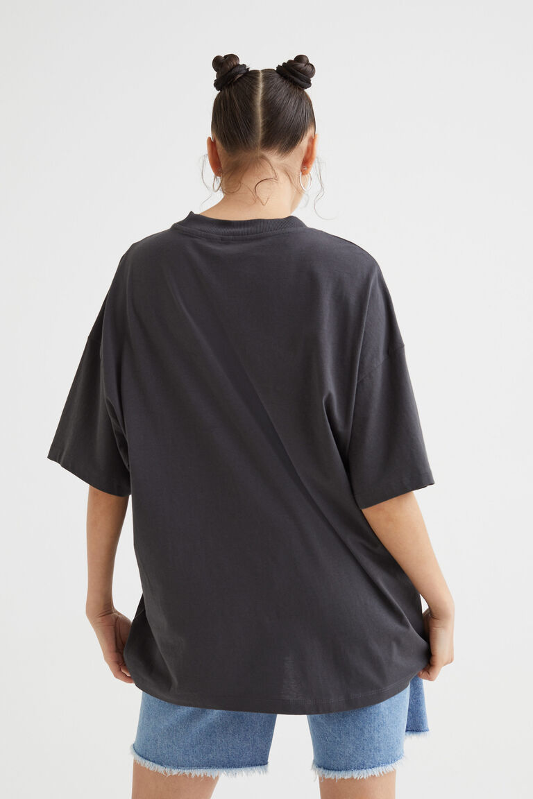 0000~Printed oversized T-shirt main image 1