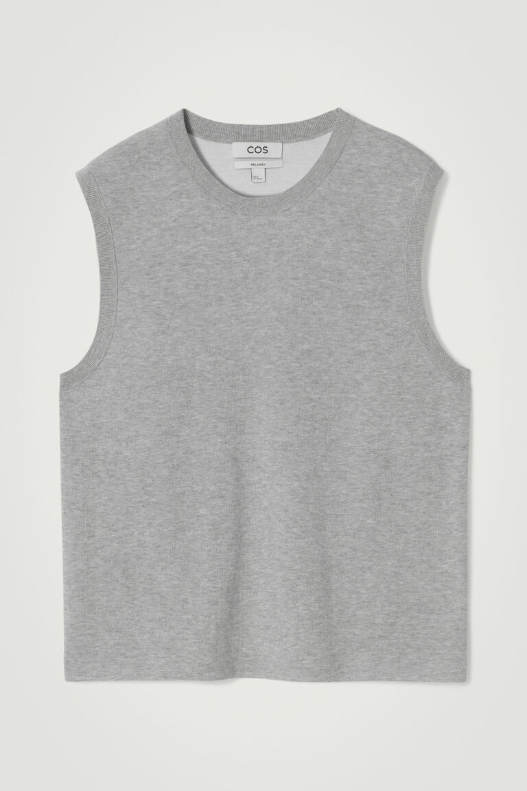 DOUBLE-FACED KNITTED TANK