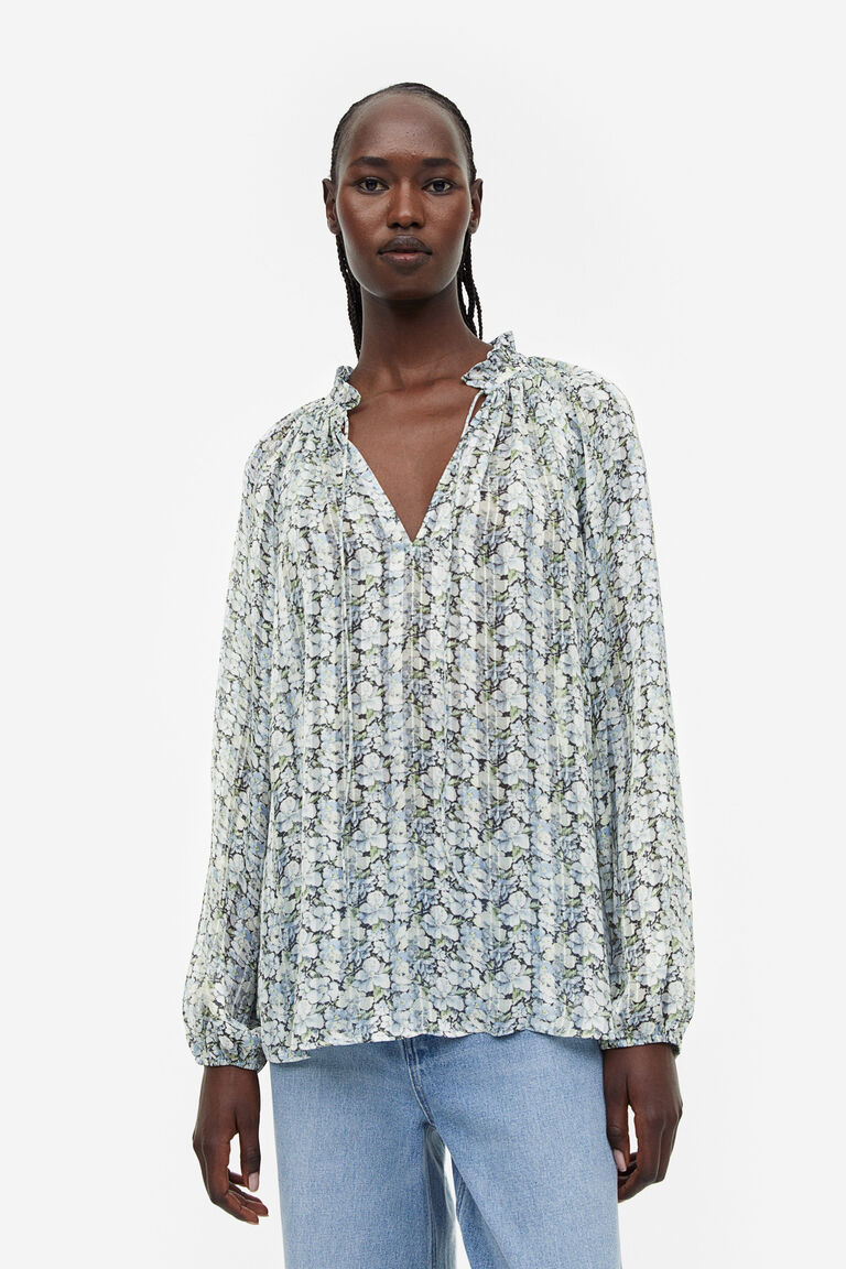 Twinset Pretty Frill Trim Blouse Cream