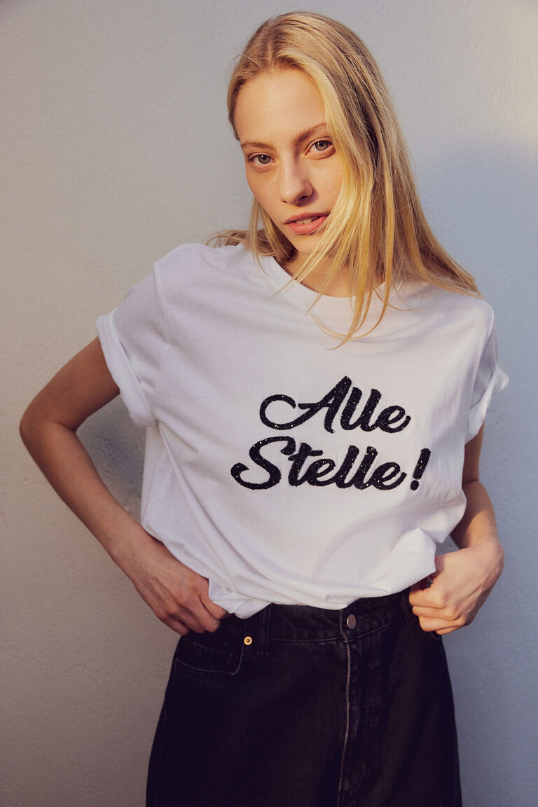 Print-motif T-shirt