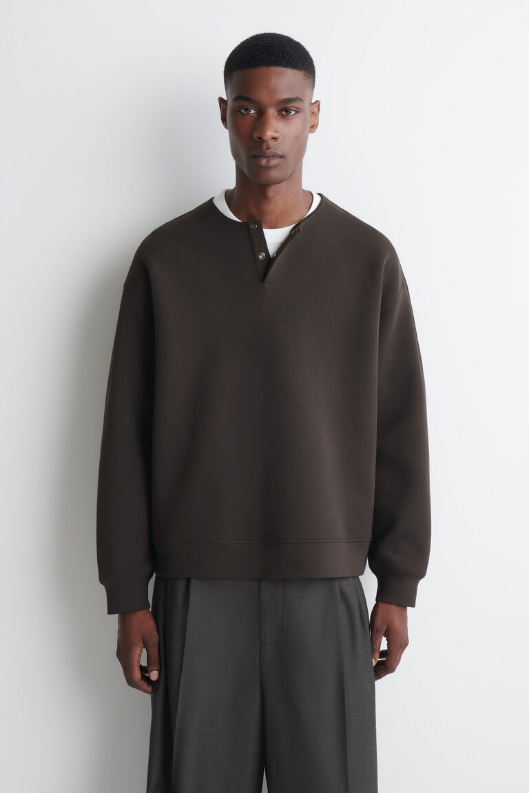 RELAXED SCUBA HENLEY TOP