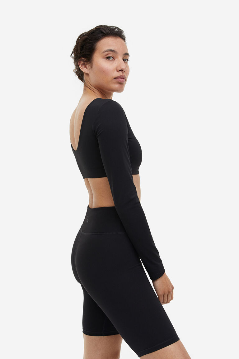 DryMove™ Longsleeved sports crop top