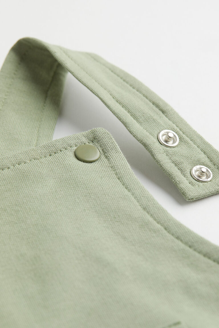 Green SHORT DUNGAREES main image 1