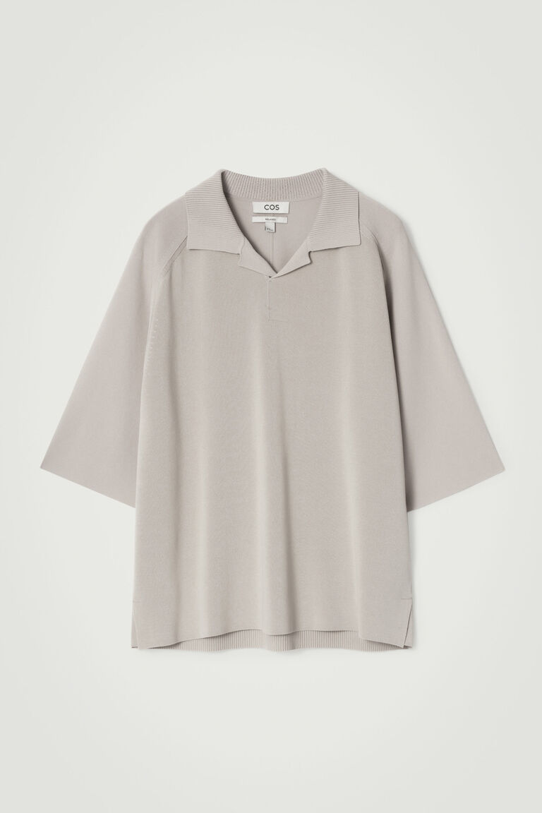 COLOUR-BLOCK DOUBLE-FACED POLO SHIRT
