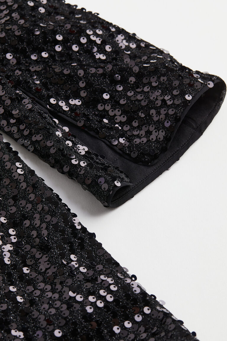 Vneck sequined dress