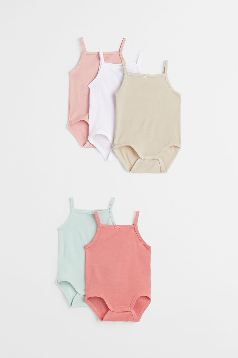 5pack sleeveless bodysuits