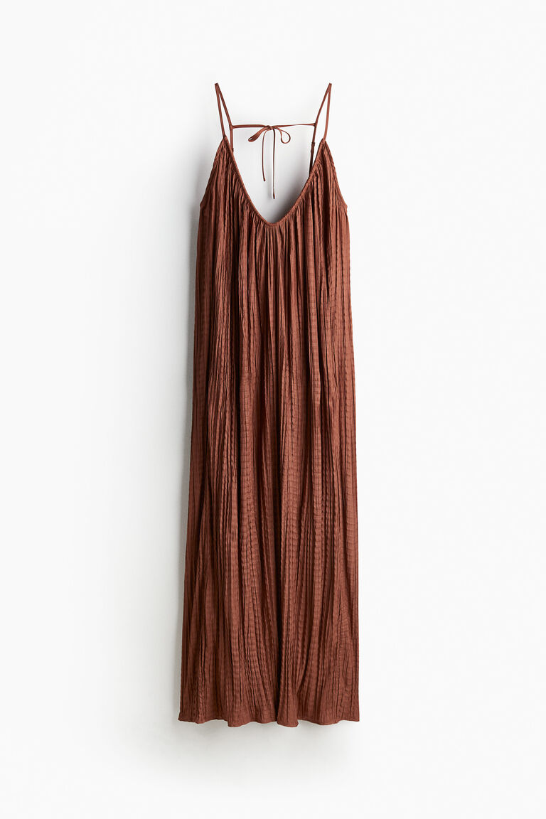 Pleated strappy dress