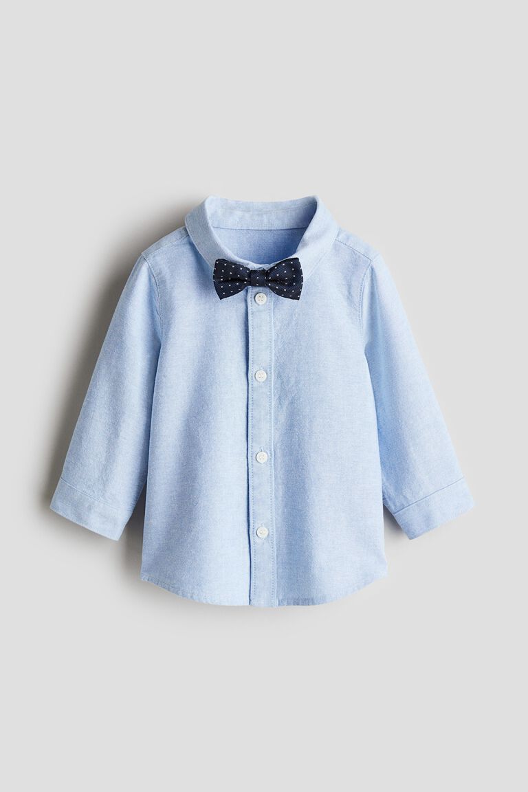 2-piece shirt and bow set