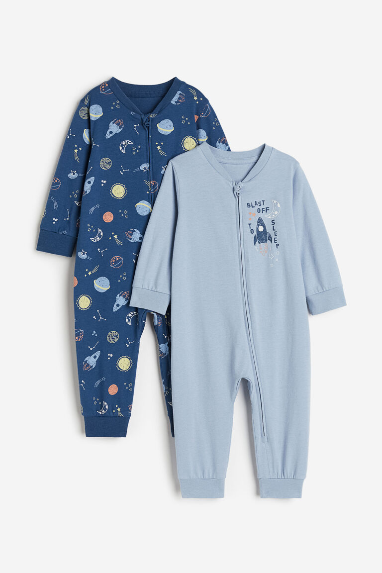2-pack patterned cotton pyjamas