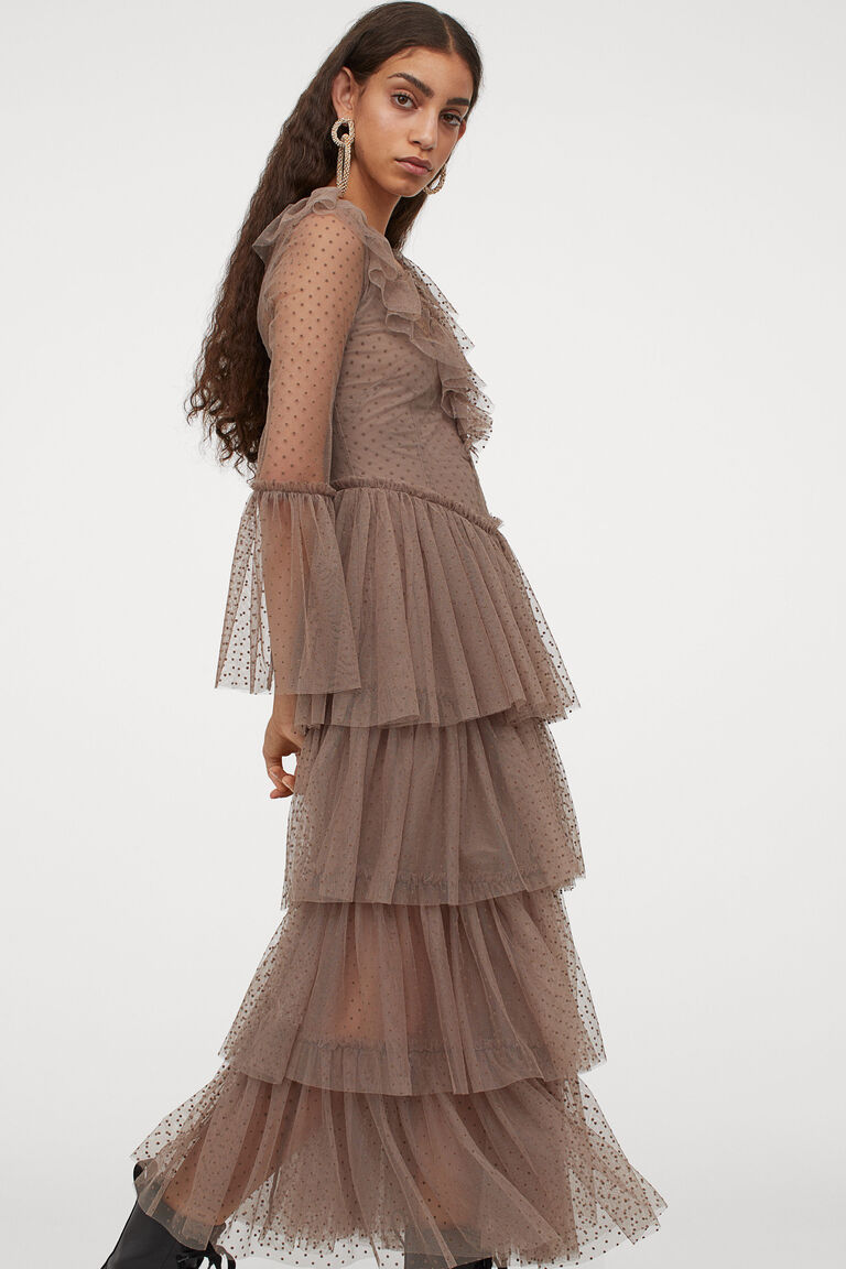 Long tulle dress