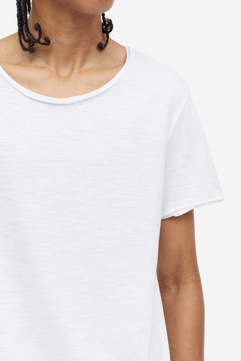 Whiteout Raw Edge Tee
