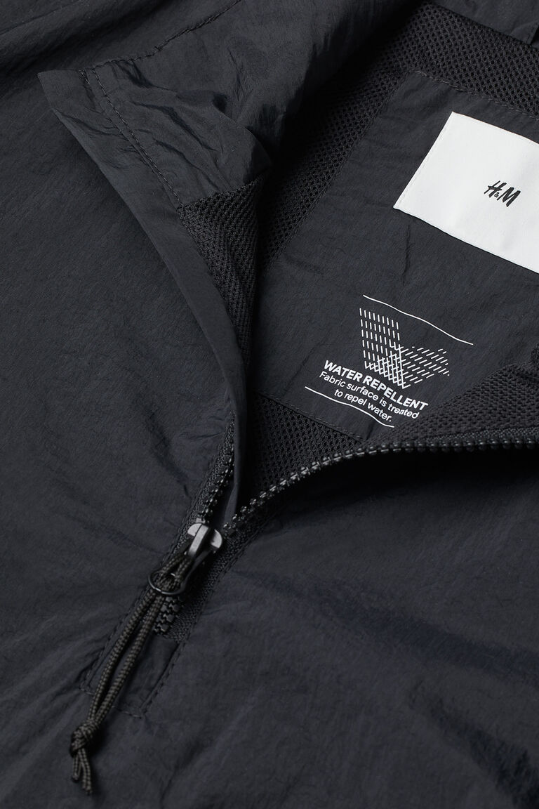 Waterrepellent popover jacket