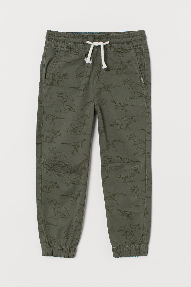 Cotton twill joggers