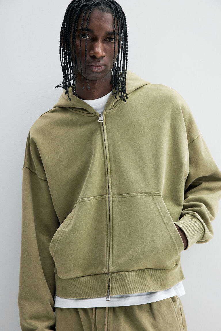 Hoodie Zip-through Oversized Fit