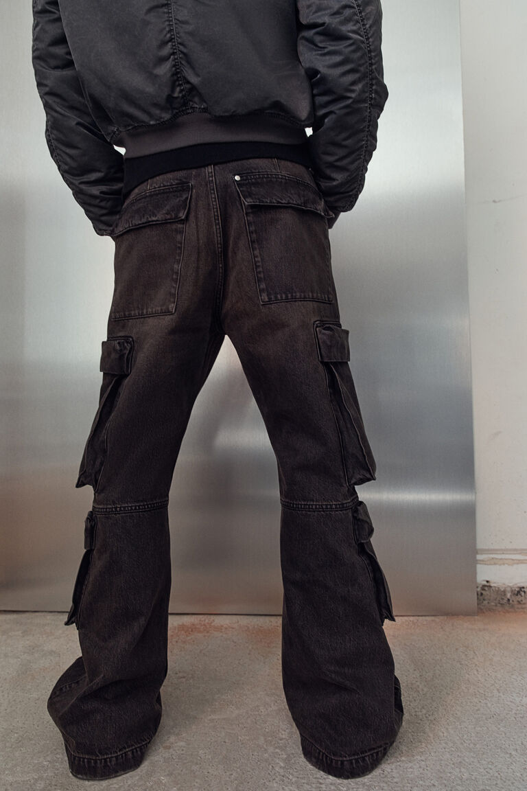 Bootcut Loose Cargo Jeans
