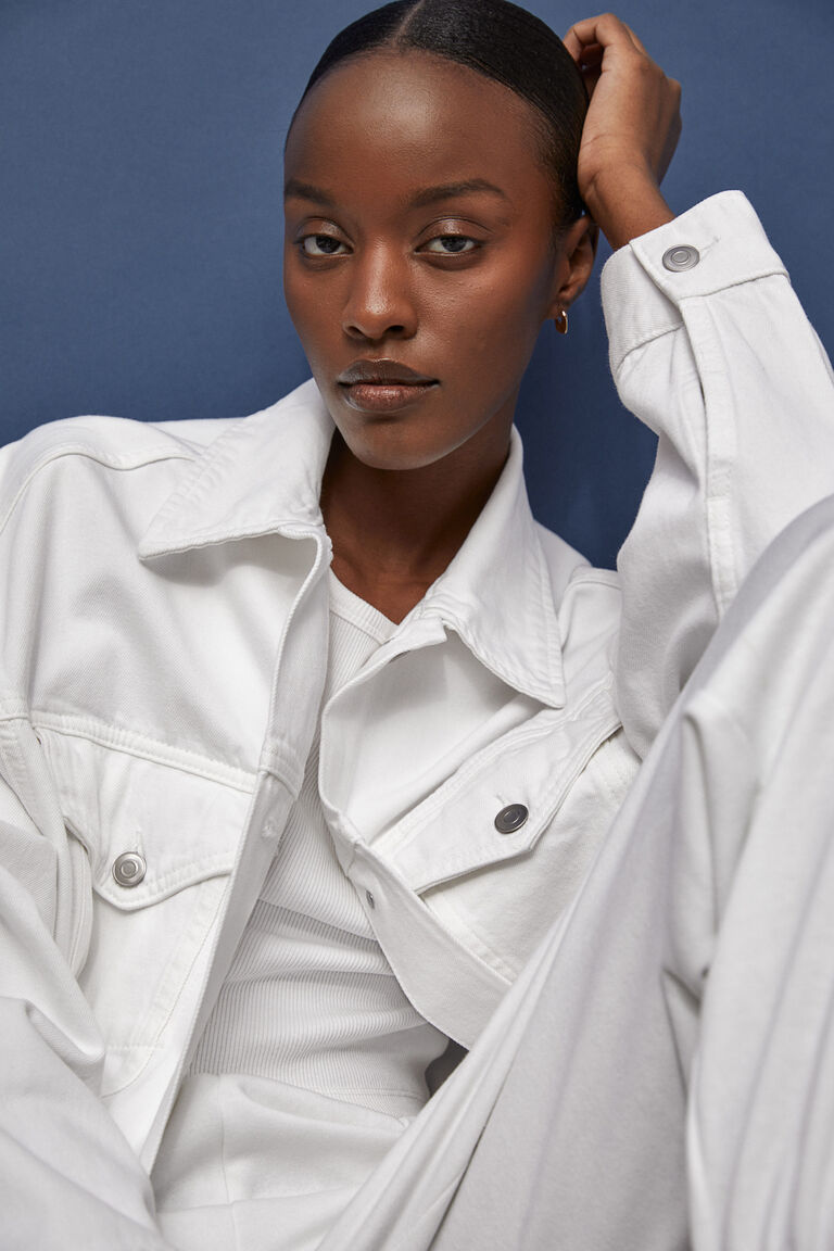 Oversized denim jacket