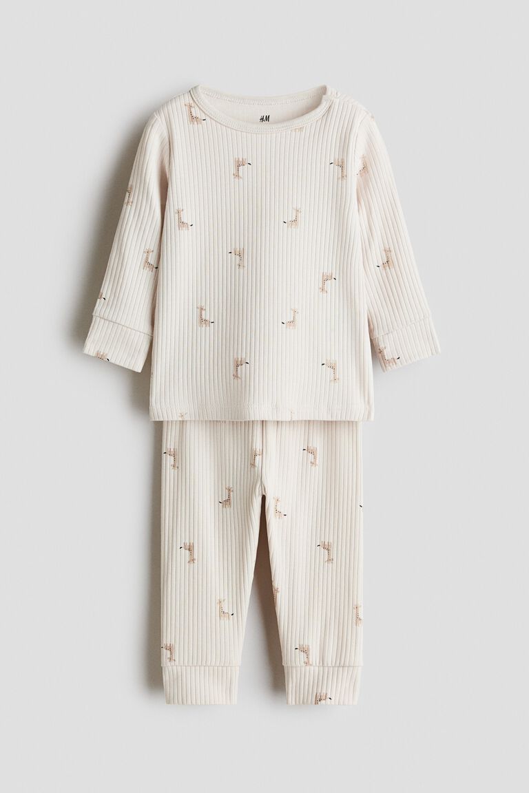 Ribbed cotton set