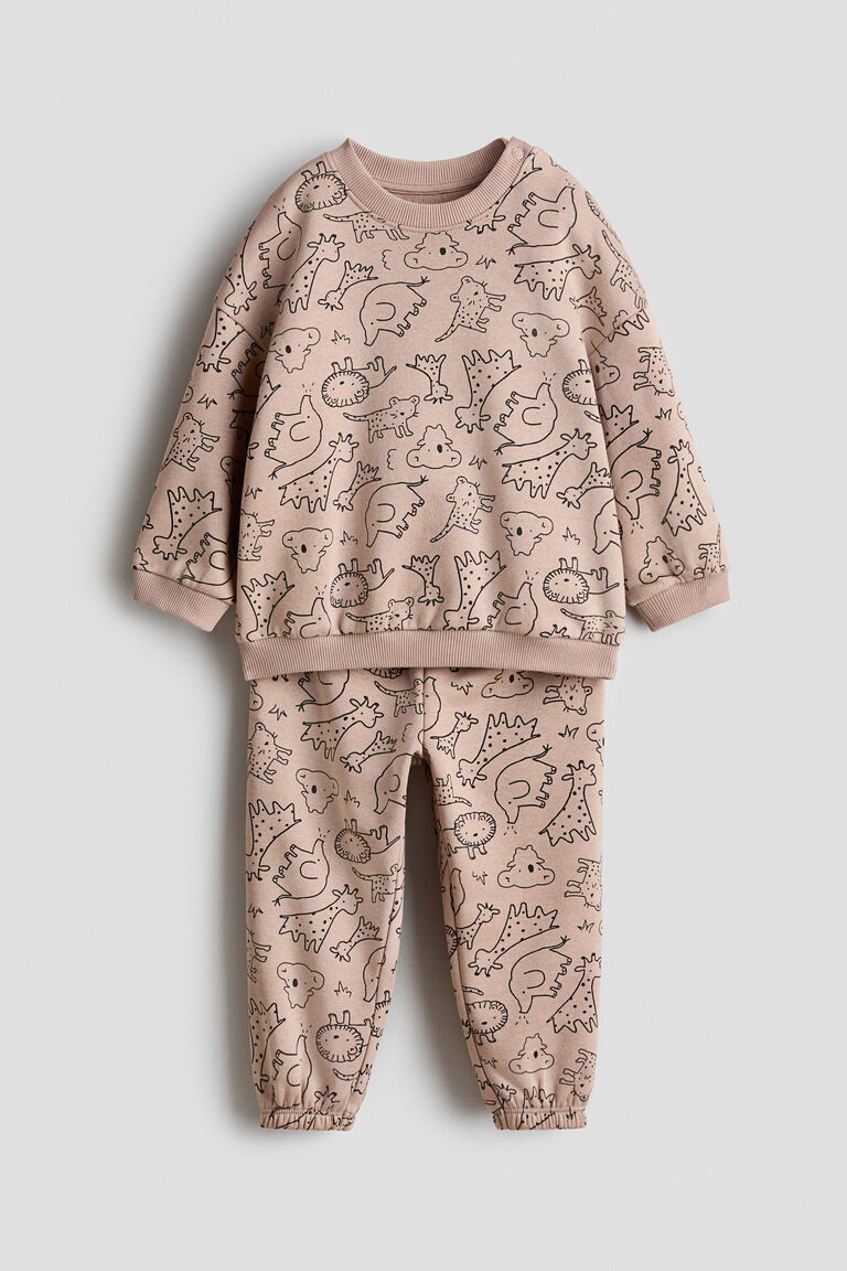 2-piece printed sweatshirt set