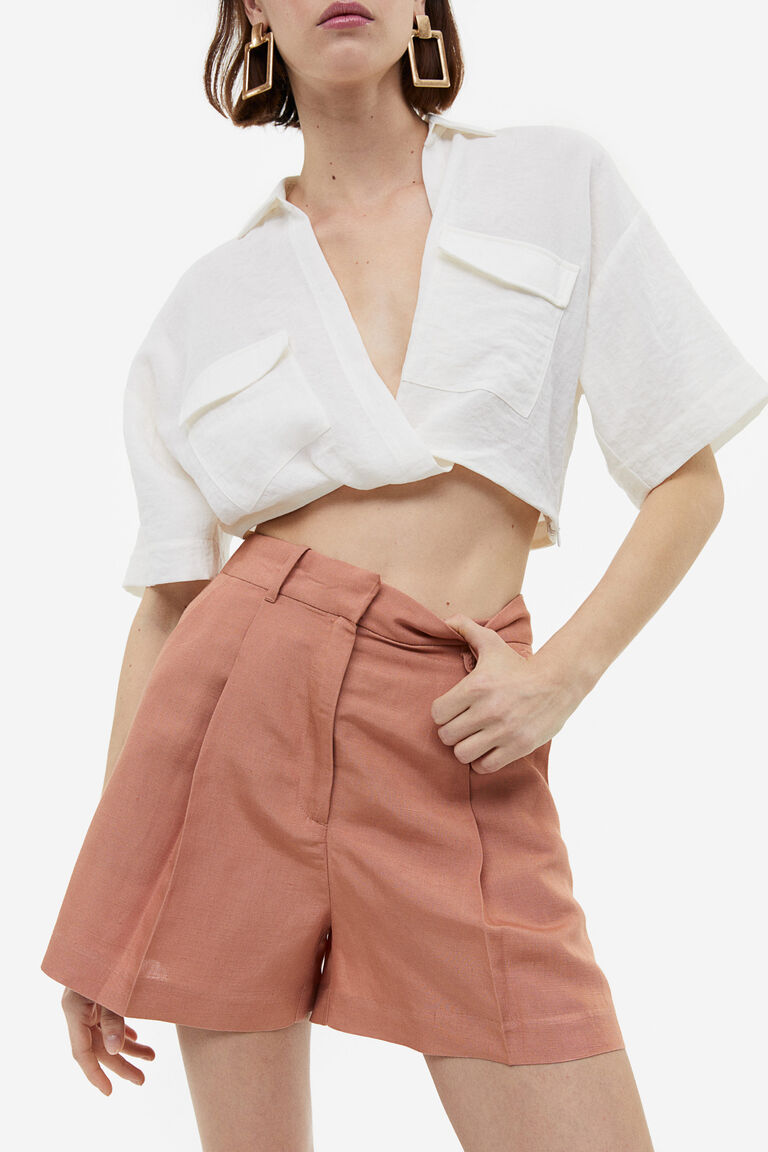 Mos Mosh Emmie Linen Bermuda Shorts main image 0