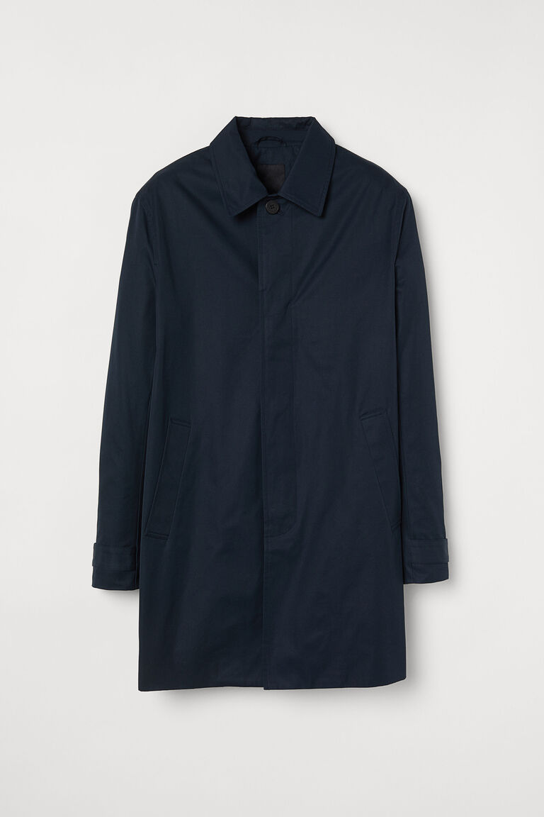 car coat navy