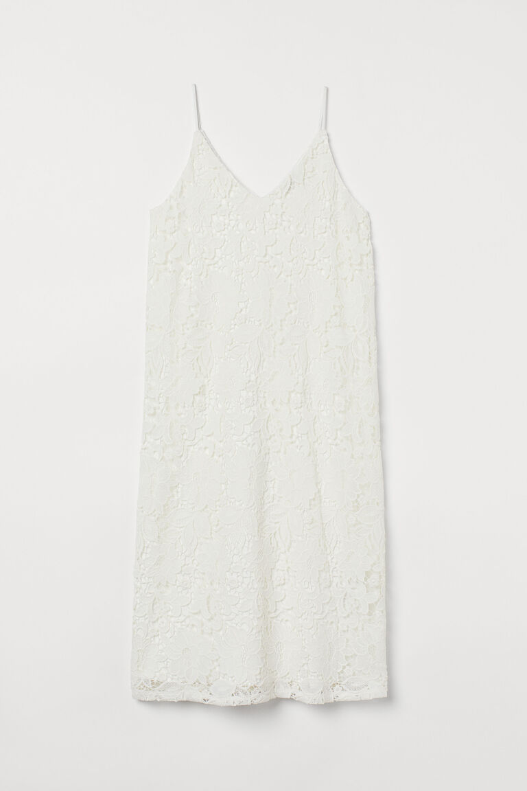 Lace slip dress