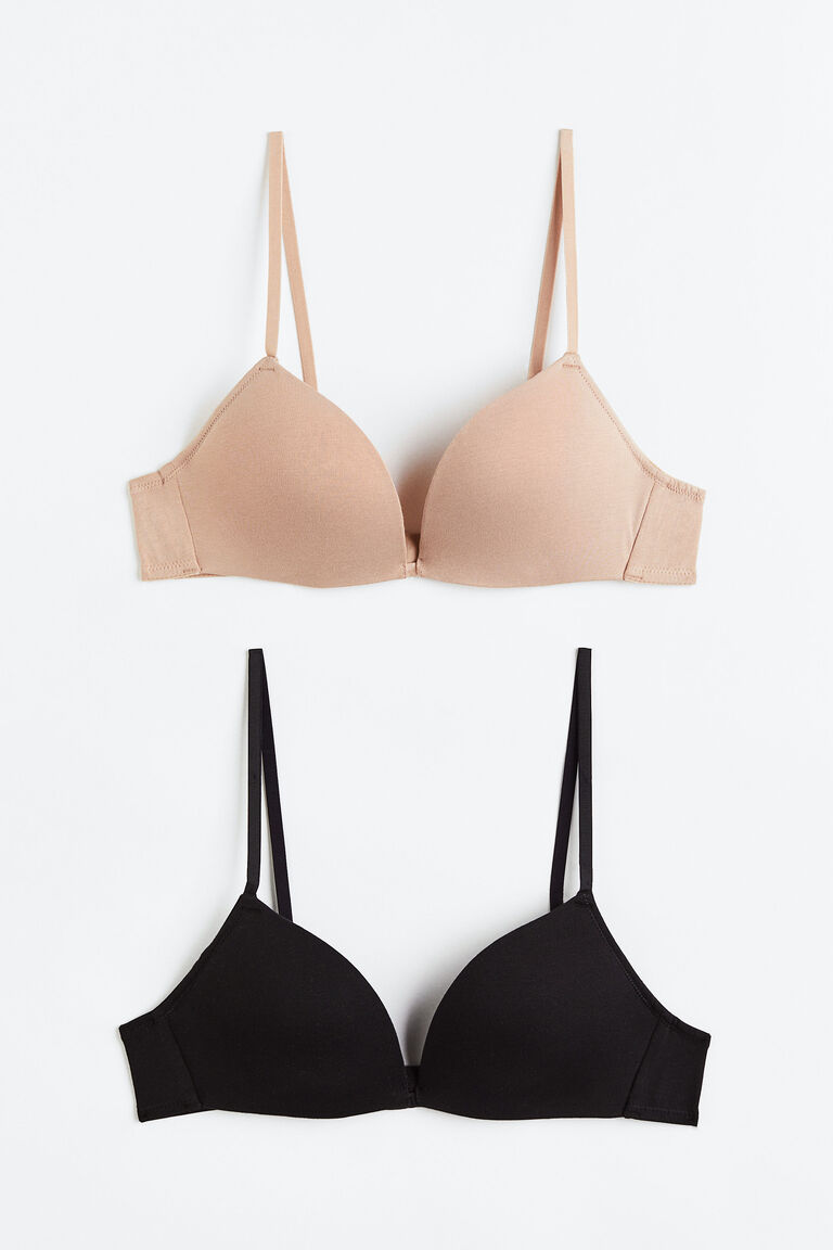 Pub Bra ซื้อ 2-pack non-wired push-up bras สี ออนไลน์ สำหรับผู้หญิง | H&M Thailand