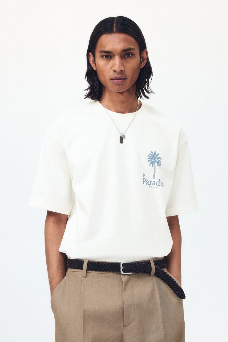Relaxed Fit Printed cotton T-shirt