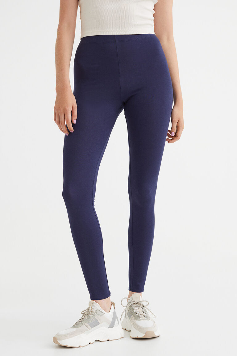 Cotton jersey leggings