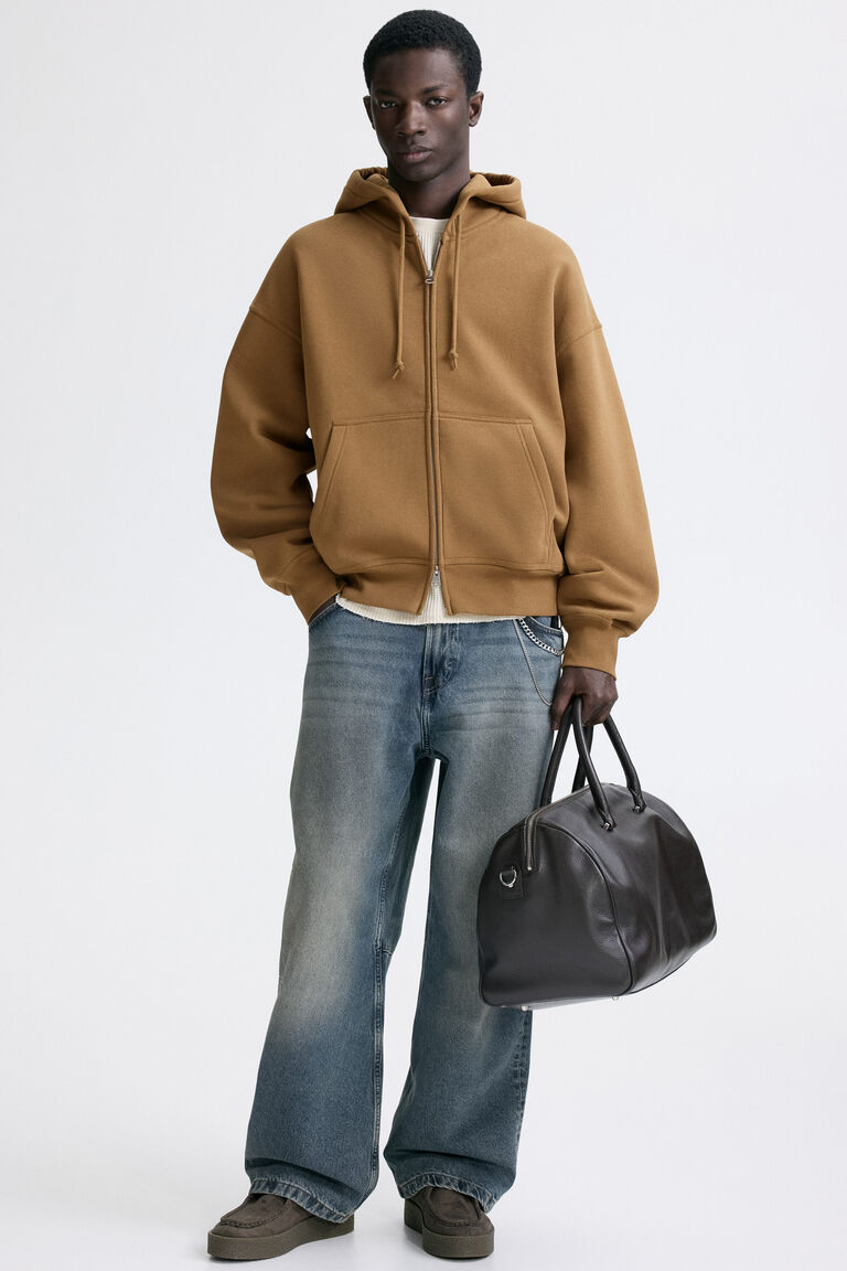 Oversized Fit Zip-through hoodie