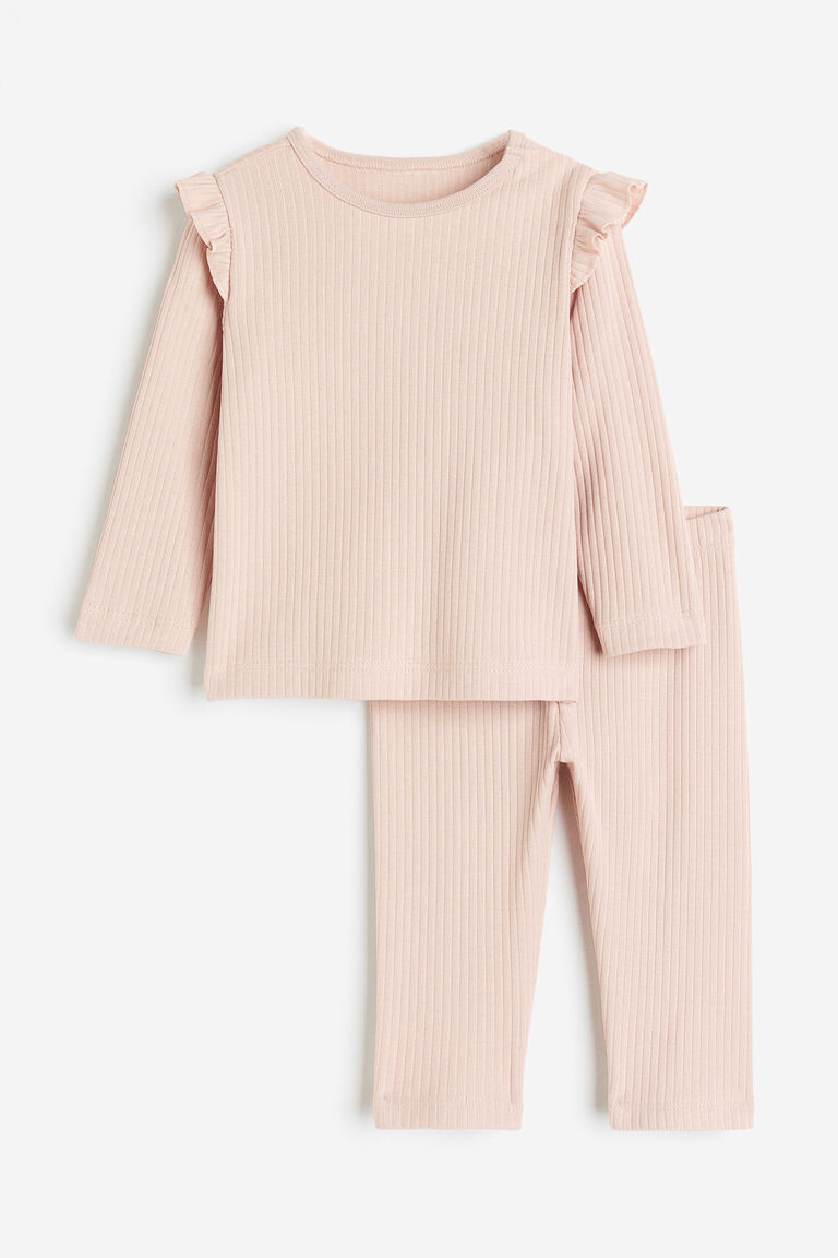 Ribbed cotton set