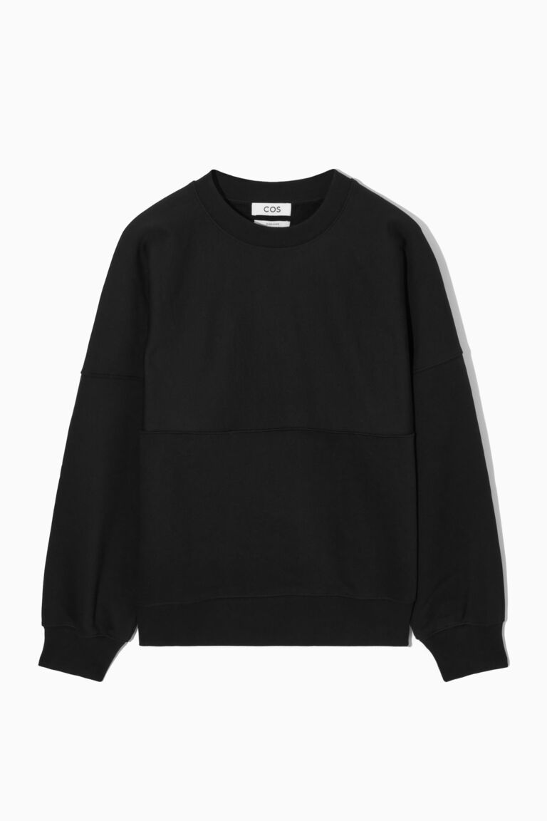 OVERSIZED EXPOSED-SEAM SWEATSHIRT