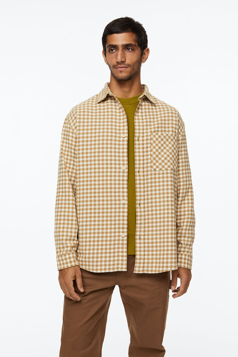 Twill Boyfriend Shirt Hazelnut